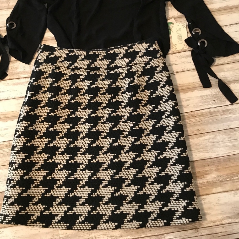 Talbots Petites Wool Poly Side Zip Skirt. EUC